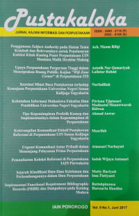 Urgensi Komunikasi Antar Pribadi dalam Menunjang Pelayanan Prima Perpustakaan