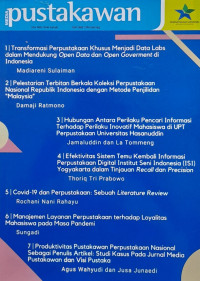 Produktivitas Pustakawan Perpustakaan Nasional Sebagai Penulis Artikel: Studi Kasus Pada Jurnal Media Pustakawan dan Visi Pustaka