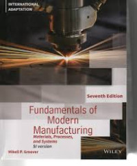 Fundamentals of modern manufacturing: materials, processes, and systems