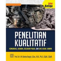 Penelitian Kualitatif: Komunikasi, Ekonomi, Kebijakan Publik, dan Ilmu sosial Lainnya / M. Burhan Bungin